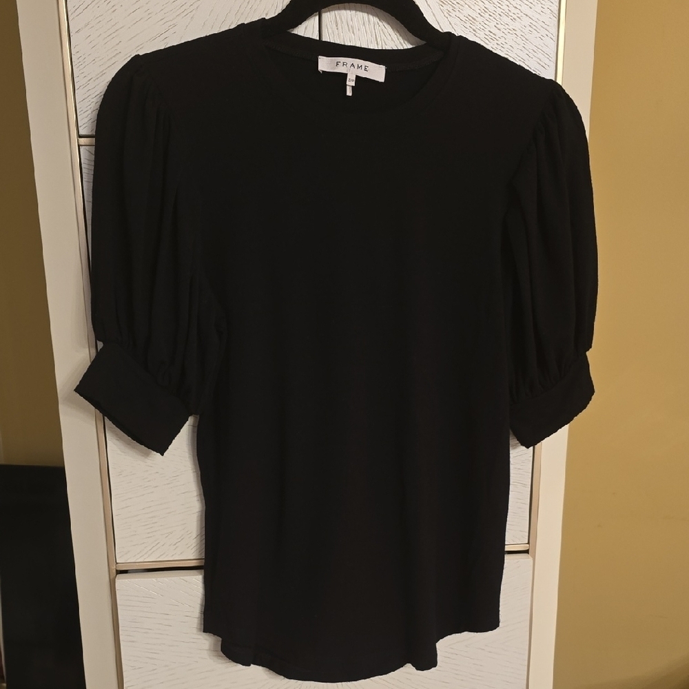 Frame Women's Elegant Black Blouse